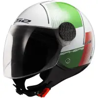 Casco Jet LS2 OF558 Sphere Lux 2 Firm verde rosso