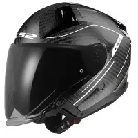 Casco Jet LS2 OF603 Infinity 2 Carbon Counter grigio