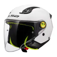 casco jet LS2 OF622 Funny 2 bianco