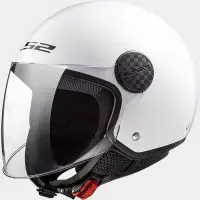 Casco jet LS2 SPHERE Solid Bianco