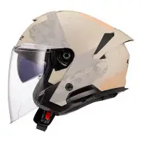 Casco Jet LS2 OF618 Verso II Aqua Avorio Opaco