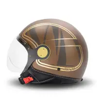casco jet MM Independent Elegant Brown Gold