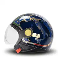 casco jet MM Independent Italia Blu Galassia