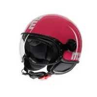 Casco Jet MomoDesign FGTR Classic 2206 Fucsia Bianco