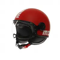 Casco jet Momodesign FGTR CLASSIC MOMODESIGN E2206 CANDY Rosso opaco Bianco