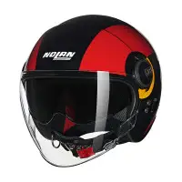 Casco Jet Nolan N21 Visor 06 Bicromo Rosso