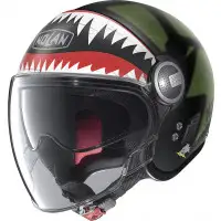 Casco jet Nolan N21 VISOR SKYDWELLER Nero Opaco Verde