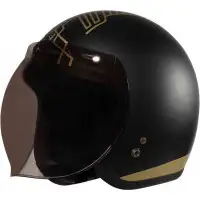 Casco jet ORIGINE PRIMO SMOKE VISOR LIMITED EDITION TEN Nero Opaco