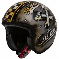 Casco jet Premier LE PETIT CLASSIC EVO OP 9 BM in fibra Nero Opaco