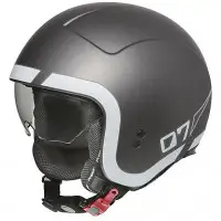 Casco jet Premier ROCKER LN17 BM Grigio Opaco