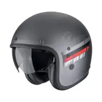 casco jet Scorpion Belfast Evo Adonis argento rosso opaco