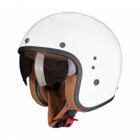 Casco jet Scorpion BELFAST EVO LUXE in fibra Bianco