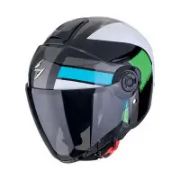 casco jet Scorpion Exo-City 2 Blur verde