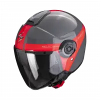 Casco jet Scorpion EXO CITY II SHORT Grigio Rosso