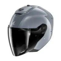 casco jet Shark RS JET Carbon argento