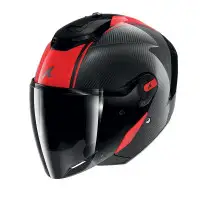 casco jet Shark RS Jet Carbon Skin rosso
