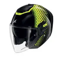 casco jet Shark RS JET Stride nero giallo