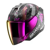 casco jet Shark Skwal i3 Hellcat viola