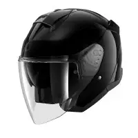 casco jet Shark Skwal nero