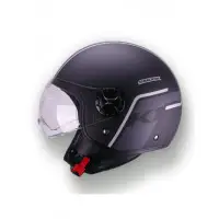 Casco jet Smook K1 Nero Nero