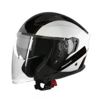 Casco jet Smook NJT-ONE Nero Bianco