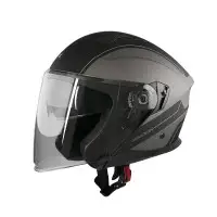 Casco jet Smook NJT-ONE Nero Grigio