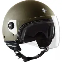 Casco jet Tucano Urbano El'Mettin 1200 Verde Fango Opaco
