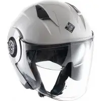 Casco jet Tucano Urbano EL'TANGE Bianco Ghiaccio Lucido