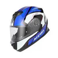 Casco Modulare Acerbis Serel Blu Bianco