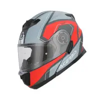Casco Modulare Acerbis Serel Grigio Rosso