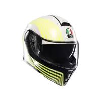 casco modulare AGV Streetmodular Iseo Matt bianco nero giallo fluo