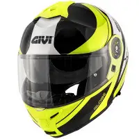 Casco modulare Givi X.21 Challenger Globe nero opaco giallo