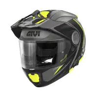 Casco modulare Givi X27R Tourer Graphic Titanio Giallo