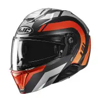 casco modulare Hjc i91 Arven arancio
