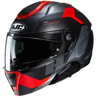 Casco modulare HJC i91 CARST MC1SF Nero Rosso