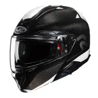 Casco modulare Hjc RPHA91 CARBON Grigio Bianco Lucido