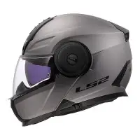 casco modulare LS2 FF902 Strobe 2 titanio opaco