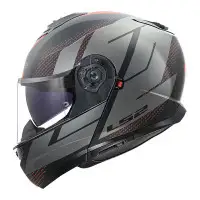 casco modulare LS2 FF908 Strobe 2 nero opaco