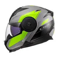 casco modulare LS2 Strobe 2 in resina termoplastica giallo