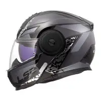 casco modulare LS2 Strobe 2 Oxyd nero
