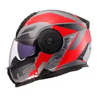 casco modulare LS2 Strobe 2 rosso