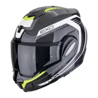 casco modulare Scorpion EXO Tech Evo Carbon giallo