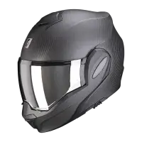 Casco modulare Scorpion EXO TECH EVO CARBON SOLID in carbonio Nero opaco