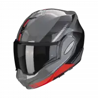 Casco modulare Scorpion EXO TECH EVO GENRE in fibra Grigio Nero Rosso