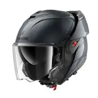 casco modulare Shark OXO Blank gun metal
