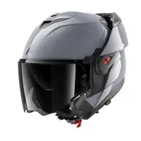 casco modulare Shark Oxo Dark Shadow grigio