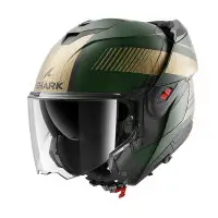 casco modulare Shark Oxo Sikter Mat verde