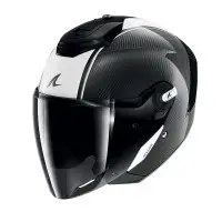 casco modulare Shark RS Jet Carbon bianco