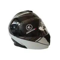 Casco modulare Smook H-FLIP UP FL06 Nero Bianco