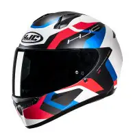 Casco moto integrale Hjc C10 TINS Blu Rosso Bianco Nero